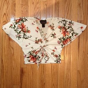 Floral Crop Blouse